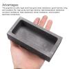 MECCANIXITY Gold Silver Graphite Ingot Mould Crucible for Casting Metal Aluminum Copper Brass Melting Refining, 4.13"x1.77"x0.79" (1700g Gold/850g Silver) view 4