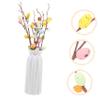 Ciieeo 6pcs Artificial Easter Branches Picks for Flower Arrangements Vibrant Spring Decor for Easter Parties and Home Decoration view 3