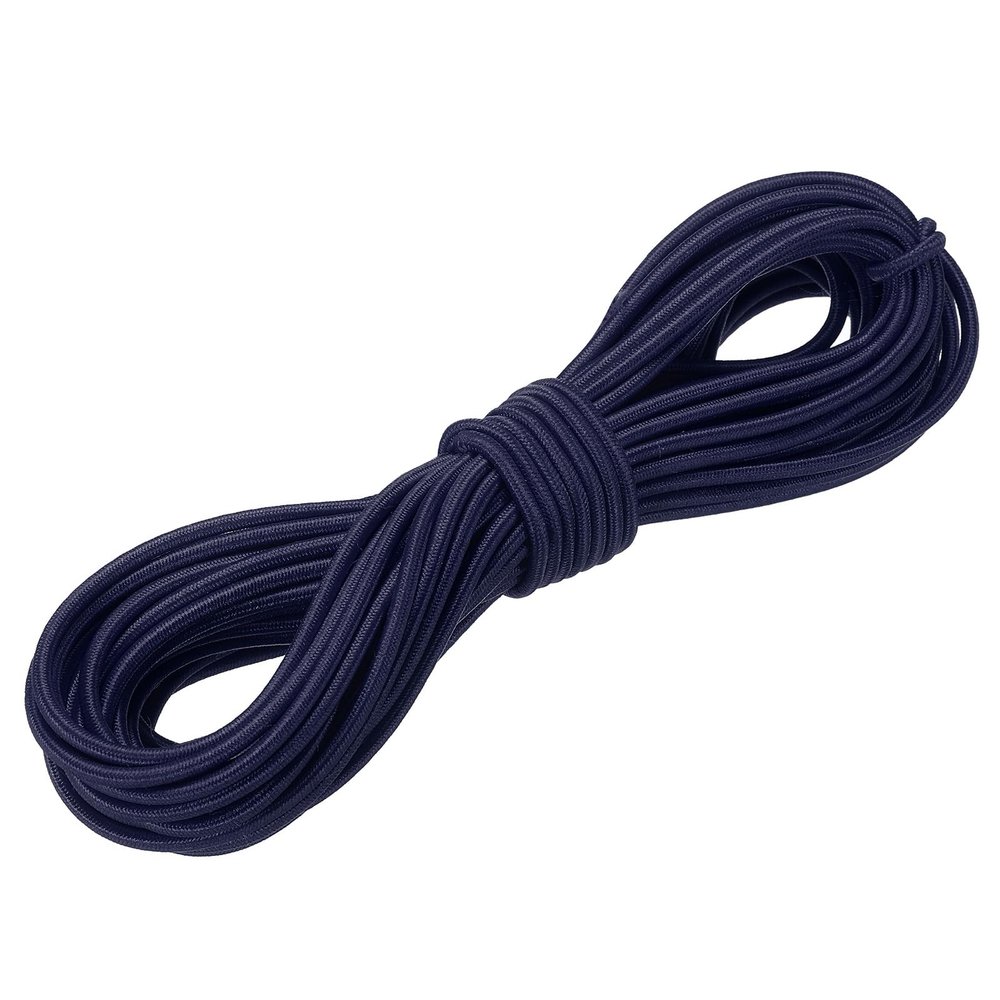 DMiotech 1/8"(3mm) 33ft(10m) Elastic String Cord Jewelry Stretchy Cord Navy Blue for Bracelets Bead String Camping Tie Down