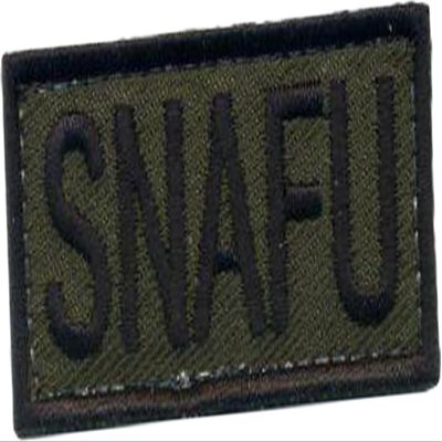 Evike - Snafu Hook and Loop Morale Patch (OD Green)