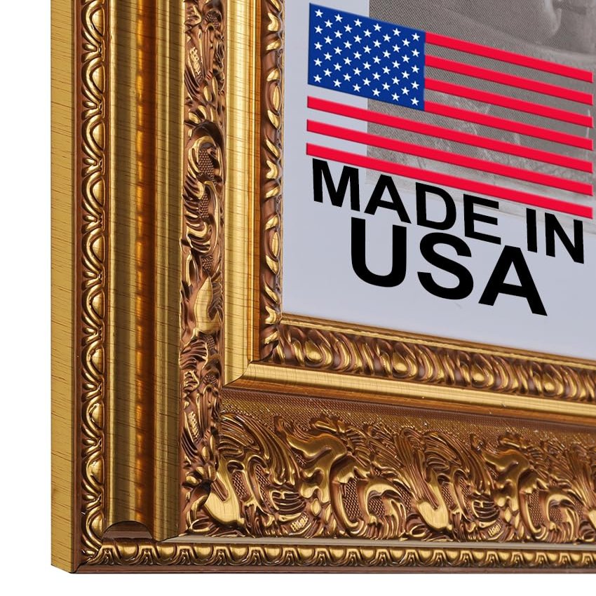 4x7 3 1/2" Polystyrene Classic Ornate Picture Frame 3348 Series - Gold by WholesaleArtsFrames-com Made In USA