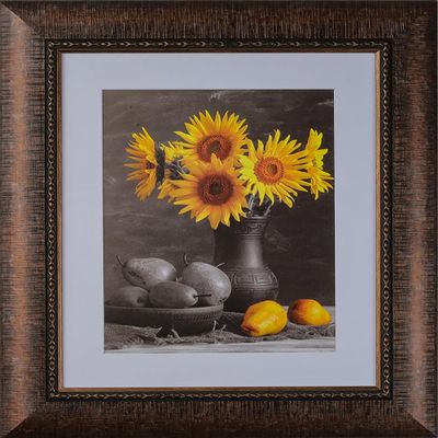 3-1/4" Polystyrene 3D Textured Picture Frame by WholesaleArtsFrames-com 14x18, 1538 Series Brown & Copper - Made in USA