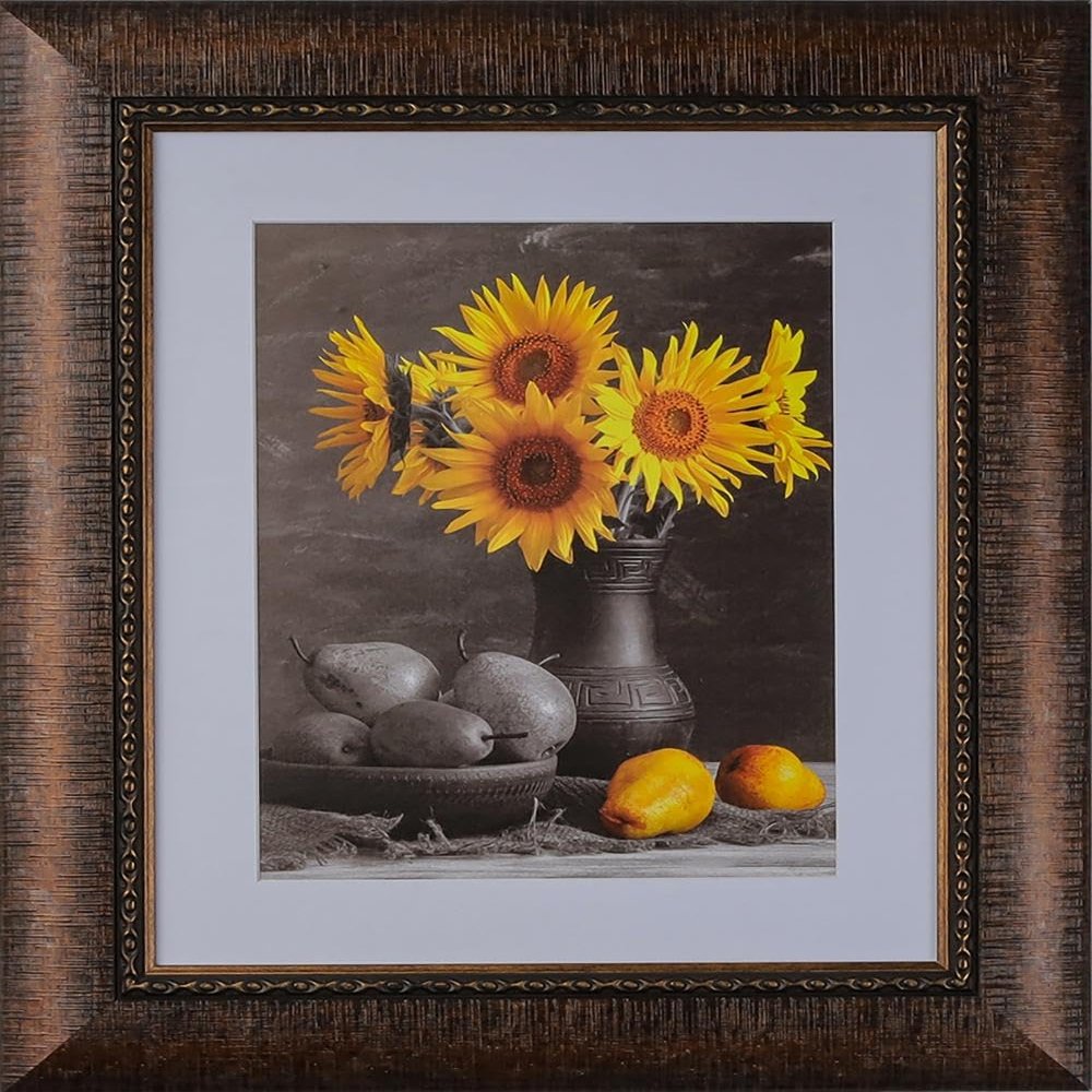 3-1/4" Polystyrene 3D Textured Picture Frame by WholesaleArtsFrames-com 20x24, 1538 Series Brown & Copper - Made in USA