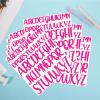 416pcs 8 Sheets Letter Stickers, 1 inch 2 inch Large Capital Self Adhesive Alphabet Stickers Waterproof Vinyl Letter Decals for Scrapbook Decoration Arts Crafts Poster (Rose Red) view 3