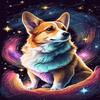 RMSGOZO DIY Starry Sky Corgi Diamond Painting Kits, 12X16 Inch 5D Round Rhinestones Dog Diamond Painting, for Adults Children Embroidery Art Kit, for Room Decor Home Decor Gifts view 1