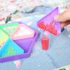 ARTopet DIY Diamond Point Drill Disk Multifunctional Funnel Disc Hexagonal Sieve Drilling Plate Diamond Art Painting Accessories and Tool Set-Purple Set view 2