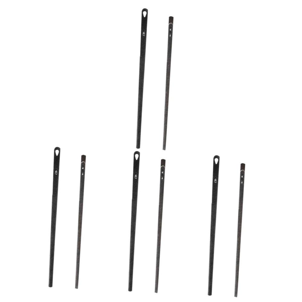 Tofficu 8pcs Practical Leather Cord Needles Hand Stitching Leather Needles Steel for DIY Projects