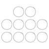 HARFINGTON 50pcs Ball Beads Chain 4.7 Inch 2.4mm Diameter Stainless Steel Dog Tag Keychain Ball Connector Clasp for Jewelry Making Necklace DIY Crafts, Silver Tone view 1