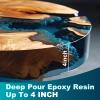 Deep Pour Epoxy Resin, 3 Gallon 2-4 inch Clear Epoxy Kit,Bubble Free Crystal Clear 2:1 Casting Resin,Low Viscosity Casting for River Table,Wood, Art Craft,Countertop view 2