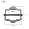 uxcell 8Pcs Metal Adjuster Slide Buckles, 25mm Webbing Strap Roller Pin Clip Buckle Tri Glide for Vest, Suit, Bag Replacement Part (Black) view 2