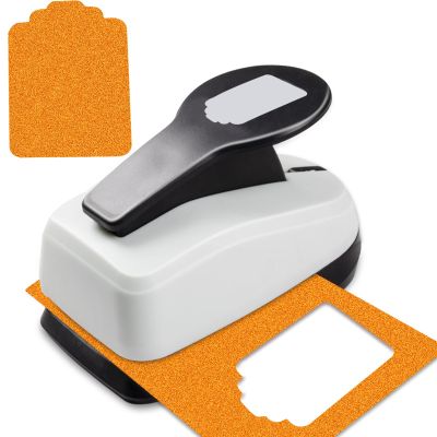 Tag Punch, 2 inch Paper Punches, Tag Hole Punches for Paper Crafts, Hole Puncher for Tags, Gift TagPunch, Craft Puncher for Papers, Tags Cutter Punch, tagMaker