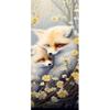 Diamond Painting Art Kit, 5D Diy Fox Flower Diamond Art Kits for Adults, Gem Art Round Full Drill Rhinestone Crystal Art, Paint by Numbers Embroidery Crafts for Home Wall Decoration 16x48inch A145 view 2