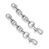 2 Pcs Silver Bag Extender Purse Strap Extender 4.7 Inch Strap Extender for Crossbody Bag Short Purse Replacement Metal Chain Strap Bag Accessories for Women Purse Handbags Shoulder Bag Decoration view 1