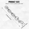 2 Pcs Silver Bag Extender Purse Strap Extender 4.7 Inch Strap Extender for Crossbody Bag Short Purse Replacement Metal Chain Strap Bag Accessories for Women Purse Handbags Shoulder Bag Decoration view 2