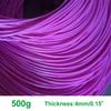 homeemoh Synthetic Rattan Weaving Material, 500g Round Plastic Rattan Wicker Repair Kit for Basket Making Chairs Table Repair, D 4MM view 2