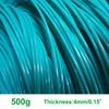 homeemoh Synthetic Rattan Weaving Material, 500g Round Plastic Rattan Wicker Repair Kit for Basket Making Chairs Table Repair, D 4MM view 2