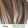 homeemoh Plastic Woven Rattan Repair Material 500g Flat Synthetic Wicker PE Rattan Repair Kit for Furniture Basket Making (Width 8.5mm, Thickness 1.2mm) view 2
