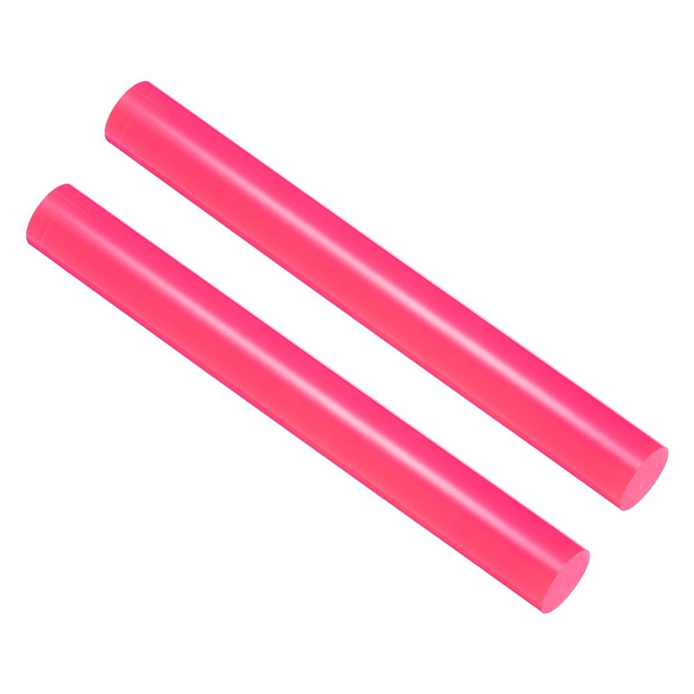 CoCud Acrylic Clay Roller, 9 Inch Length 1 Inch Dia., Acrylic Non-Stick Rolling Pin Roller Rose Red - (Applications: for Shaping Sculpting), 2-Pieces