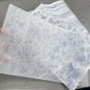 Translucent Envelopes,Vellum Jackets, Blue flower Vellum Wrap suitable for a 5 x 7 Wedding Invitation (Size : 50pcs) view 4