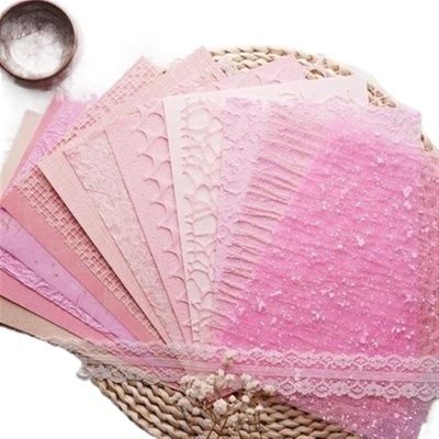 Translucent Envelopes,Vellum Jackets, 15 Pcs Paper Mixed Scrapbooking Paper Decorate Supplies DIY Junk Journal Crafts Collage Art Paper(Color:Pink) (Size : Pink)