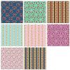 OqcEha Translucent Envelopes,Vellum Jackets, 14cm x 14cm Scrapbook Rice Paper Flower Plant Background Craft DIY Paper Junk Journal Scrapbooking Litmus Paper 8pcs (Color : Green) (Size : Floral 2) view 1