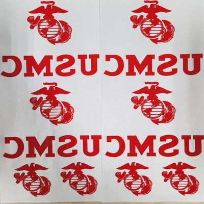Moore Militaria VN Era USMC EGA Transfer Set (Red), Small