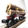 MTH Premier Norfolk Western Skeleton FLATCAR W/LOGS (32) view 2