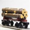 MTH Premier Norfolk Western Skeleton FLATCAR W/LOGS (32) view 4