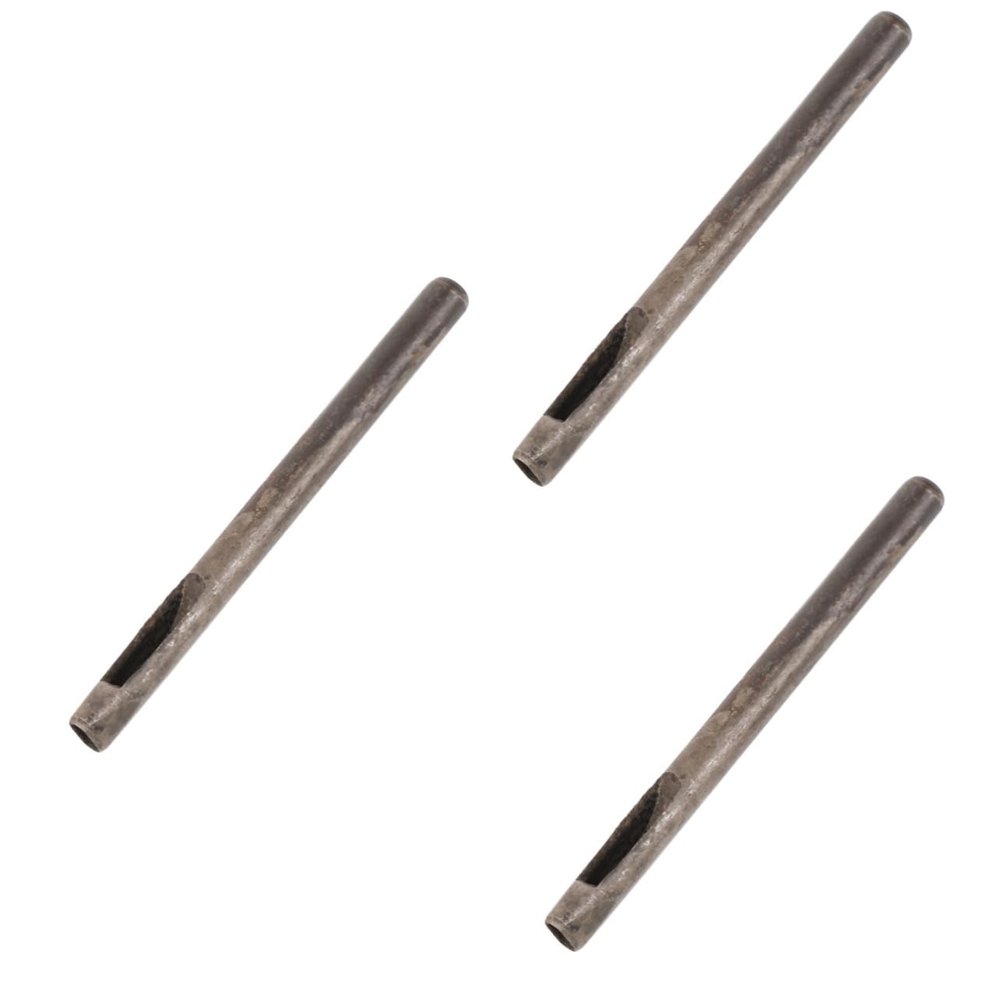 Tofficu 3pcs Craft Leather Punch Tool Oval Shaped Puncher for Projects Leatherworking and Crafting for Punching Tasks