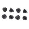 Lurrose 250pcs Pin Backs Clutch Keepers for Brooches and Lapel Pins Durable Black Plastic Easy to Use for Crafting and Jewelry Replacement view 1