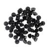 Lurrose 250pcs Pin Backs Clutch Keepers for Brooches and Lapel Pins Durable Black Plastic Easy to Use for Crafting and Jewelry Replacement view 3