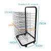 THEGA Art Drying Rack - Art Shelf Storage Rack On Wheels, Classrooms Foldable Oil Painting Air Drying Rack, Sturdy Metal Art Rack, Ideal for Education Schools and Art Clubs Shelf (Size : 20 Floors) view 2