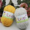 3pcs Colorful Gold Thread Tricolor Acrylic Wool Crochet Slippers Cushion Blanket Yarn 50 Grams of Color Acrylic (Color : 39 3pcs) view 2