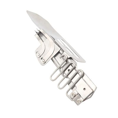Tofficu Sewing Machine Binder Overlock Binder Double Fold Replacement Binding Tool Stainless Steel Hemming Device