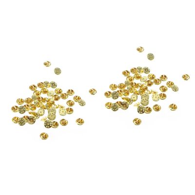 TEHAUX 200pcs Butterfly Clutch Pin Backs Replacement Silver for Lapel Pins and Craft Making Grip for Insignia and Tie Tacks