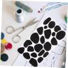 STOBOK 18sheets Cow Print Decor Wall Sticker Felt Stickers DIY Toys Handmade Materials for Boys and Girls view 3