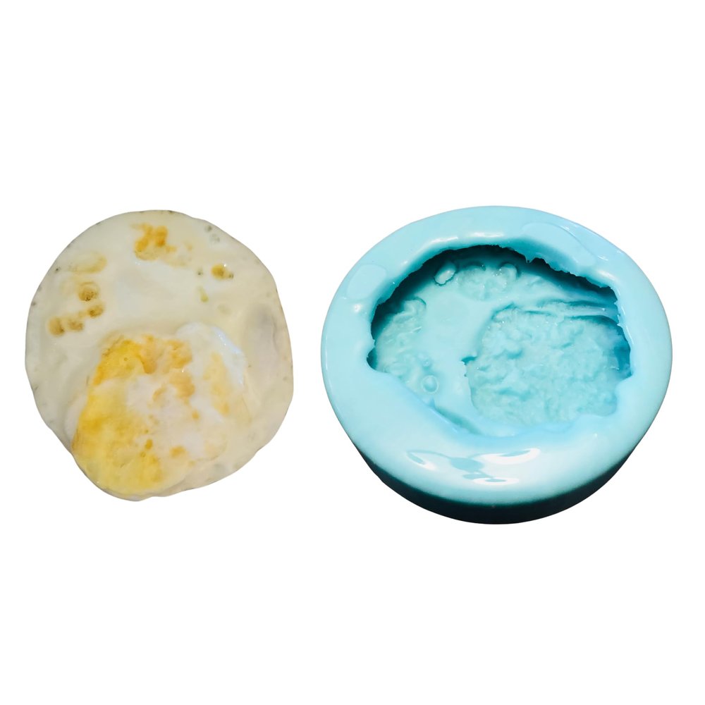 Fried Egg Silicone Mold Food Shape Mold for Soap | Wax | Resin Castings.| Not Food Grade