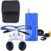 Cloth Case Style 2.5X 420MM Binocular Loupe Magnifier with 3W Seperately Headlight Headlamp (Blue) view 1