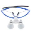 DY-102 Optical Glass Plastic Frame Antifog with 2.5X420mm Working Distance Binocular Loupes (Blue) view 4
