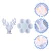 TEHAUX 2pcs Antler Jewelry Box Silicone Mold DIY Crystal Epoxy Egg Storage for Earrings Accessories Flexible Silicone Molds for Art Crafts and Display view 2