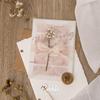 Ribbli Champagne Ribbon 1 Inch x 3 Rolls Total 24 Yards Nude Handmade Fringe Chiffon Silk Ribbon for Wrapping Wedding Invitations Bridal Bouquets DIY Crafts Home Decor view 4