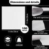 Cardstock Scrapbook Paper,100 Pack Cardstock 230gsm Thick Heavyweight Creative Card Making Supplies for Card Making Paper Crafting For Cricut Card Making Paper Crafting (11.4 x 11.4") (White) view 2