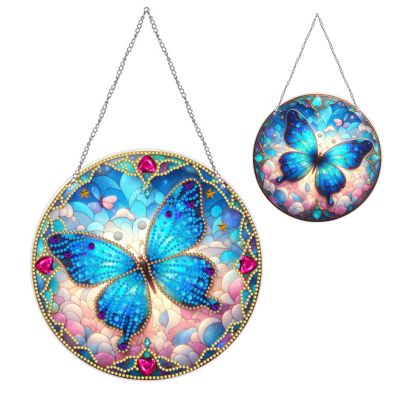 ARTopet DIY Diamond Pendant Ornament Animal Double-Sided Pattern Special Shaped Crystal Diamond Art Painting Hanging Single Sided for Home Garden Wall Door Decor