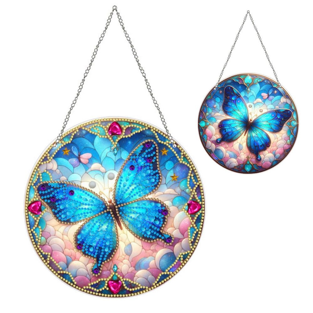 ARTopet DIY Diamond Pendant Ornament Animal Double-Sided Pattern Special Shaped Crystal Diamond Art Painting Hanging Single Sided for Home Garden Wall Door Decor
