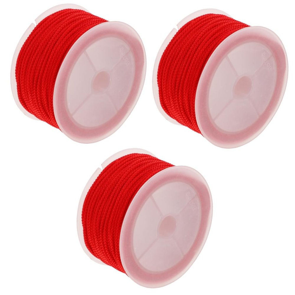 Operitacx 3rolls Decorative Beading Wire for Hand-Made Craft Projects Weaving String for Jewelry Making Necklace Crafting and Decorative Uses
