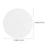 Plastic Canvas Mesh Sheets 5.79 Inch 30Pcs Round Plastic Needlepoint Canvas for DIY Cross Stitch Embroidery Quilting Craft Projects Coasters Bookmarks Wall Decor view 2