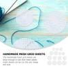 Plastic Canvas Mesh Sheets 5.79 Inch 30Pcs Round Plastic Needlepoint Canvas for DIY Cross Stitch Embroidery Quilting Craft Projects Coasters Bookmarks Wall Decor view 3