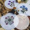Plastic Canvas Mesh Sheets 5.79 Inch 30Pcs Round Plastic Needlepoint Canvas for DIY Cross Stitch Embroidery Quilting Craft Projects Coasters Bookmarks Wall Decor view 4