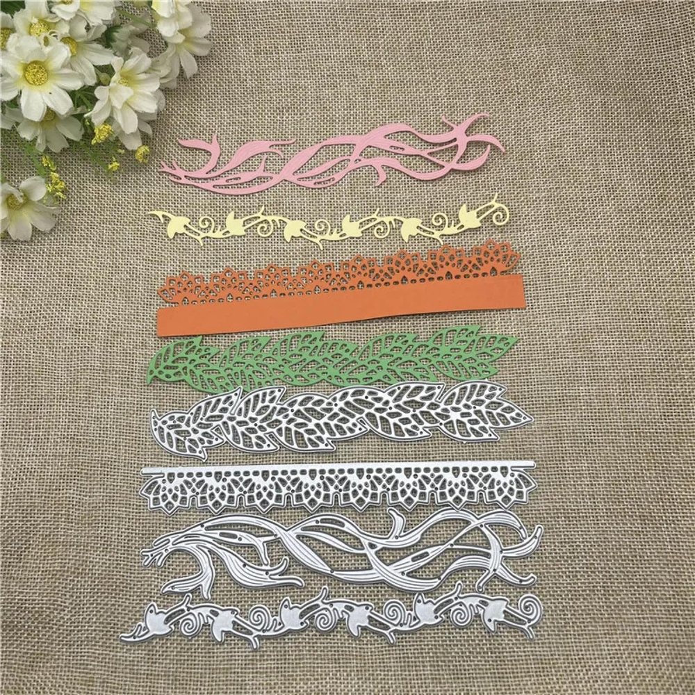 Dies Cut Stencils,10.9x15.8cm Lovely Borders Metal Cutting Dies Stencil for Card Embossing Photo Album Decoration