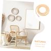 OATIPHO Webbing Wicker Repair Rattan Furniture Weaving Material Easy Clean DIY Craft view 2